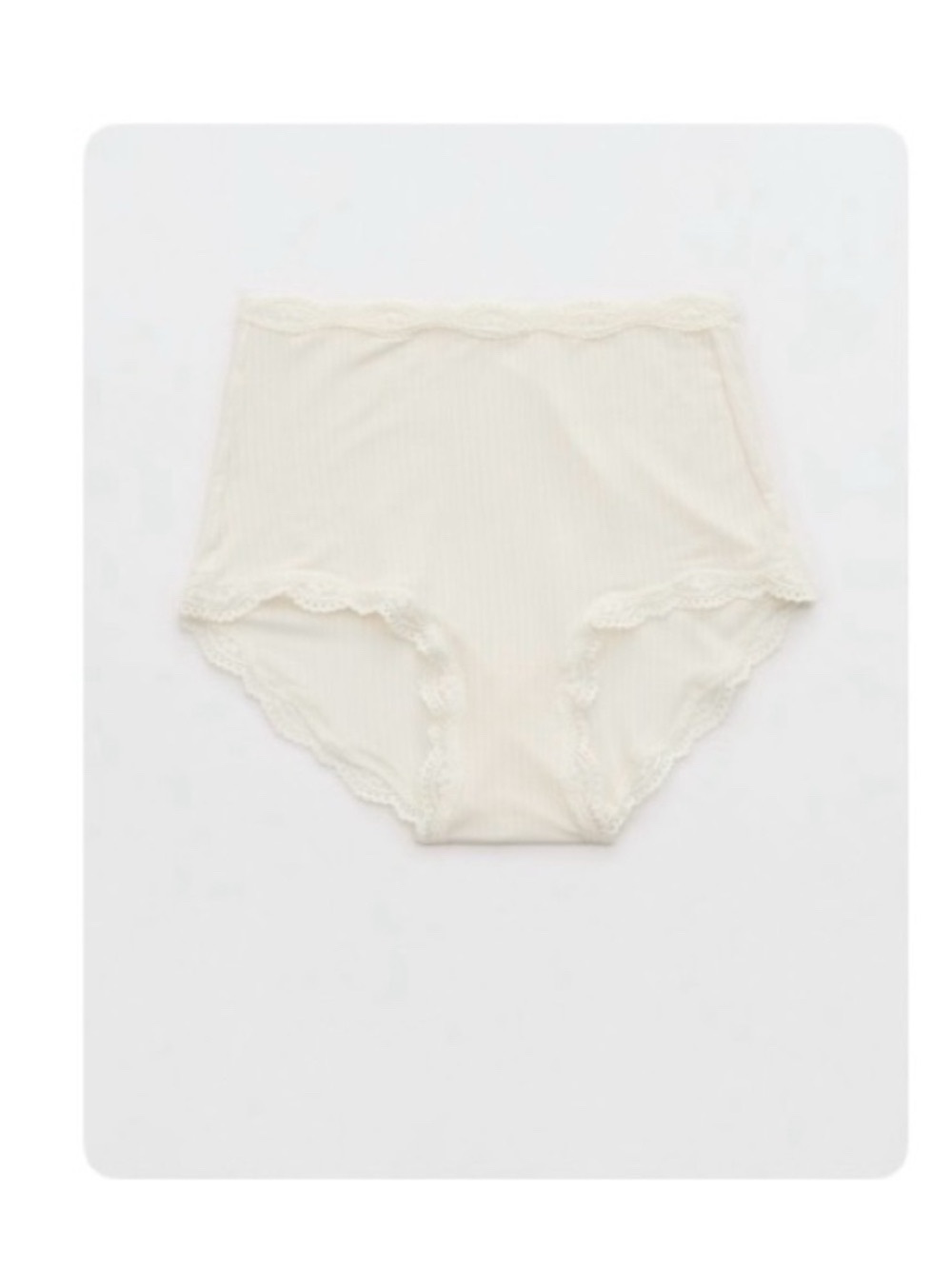 NWT Aerie Superchill Modal Lace High Waist Boybrief Panty